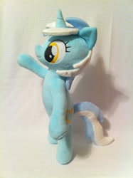Size: 1936x2592 | Tagged: safe, artist:planetplush, character:lyra heartstrings, species:pony, irl, photo, plushie, posable, solo