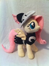 Size: 1936x2592 | Tagged: safe, artist:planetplush, character:fluttershy, armor, irl, outfit, photo, plushie, private pansy, smiling, solo