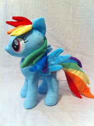 Size: 1936x2592 | Tagged: safe, artist:planetplush, character:rainbow dash, species:pegasus, species:pony, female, irl, mare, photo, plushie, solo