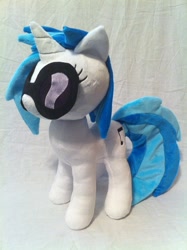 Size: 1936x2592 | Tagged: safe, artist:planetplush, character:dj pon-3, character:vinyl scratch, glasses, irl, photo, plushie, solo