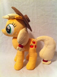 Size: 1936x2592 | Tagged: safe, artist:planetplush, character:applejack, species:pony, clothing, hat, irl, photo, plushie, solo