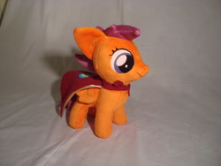 Size: 900x675 | Tagged: safe, artist:planetplush, character:scootaloo, species:pegasus, species:pony, cape, clothing, irl, photo, plushie, solo