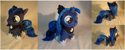 Size: 900x365 | Tagged: safe, artist:planetplush, character:princess luna, species:pony, female, filly, irl, photo, plushie, solo