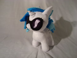 Size: 900x675 | Tagged: safe, artist:planetplush, character:dj pon-3, character:vinyl scratch, species:pony, glasses, irl, photo, plushie, solo