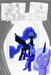 Size: 900x1315 | Tagged: safe, artist:lyun, character:nightmare moon, character:princess luna, species:alicorn, species:pony, comic, female, mare, s1 luna