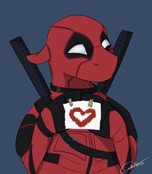 Size: 800x918 | Tagged: safe, artist:rutkotka, crossover, cute, deadpool, fun, funny, handsome, ponified