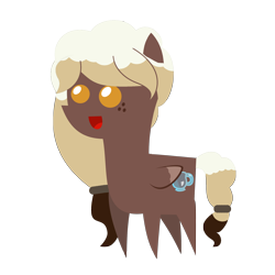 Size: 2000x2000 | Tagged: safe, artist:besttubahorse, oc, oc only, oc:sweet mocha, species:pegasus, species:pony, pointy ponies, solo, trace