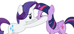 Size: 13092x6137 | Tagged: safe, artist:decprincess, character:rarity, character:twilight sparkle, character:twilight sparkle (alicorn), species:alicorn, absurd resolution, simple background, transparent background, vector