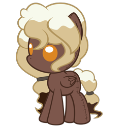 Size: 3000x3000 | Tagged: safe, artist:besttubahorse, base used, oc, oc only, oc:sweet mocha, species:pegasus, species:pony, female, mare, plushie, simple background, solo, transparent background, vector