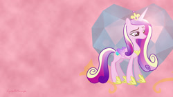Size: 1920x1080 | Tagged: safe, artist:icaron, artist:lyraartstrings, artist:mehoep, edit, character:princess cadance, species:alicorn, species:pony, cutie mark, female, mare, o rly, show accurate, solo, vector, wallpaper, wallpaper edit