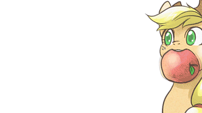 Size: 400x225 | Tagged: safe, artist:hobilo, artist:swan song, character:applejack, character:flutterbat, character:fluttershy, species:bat pony, species:earth pony, species:pony, :<, animated, apple, chewing, comic, cute, eyes closed, female, flapping, food, frown, funny, funny as hell, glare, hello darkness my old friend, jackabetes, japanese, mare, mouth hold, munching, nom, photoshop, pulling, race swap, shyabates, shyabetes, silly, silly pony, simple background, smiling, spread wings, sweat, sweet dreams fuel, that pony sure does love apples, thousand yard stare, tug of war, white background, who's a silly pony, wide eyes, wings