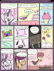 Size: 1235x1625 | Tagged: safe, artist:slitherpon, character:apple bloom, character:scootaloo, character:sweetie belle, species:pegasus, species:pony, alternate universe, bouncing castle, comic, cutie mark crusaders, ghost, moody mark crusaders, necromancy, ouija board, party