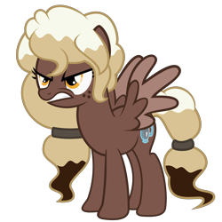 Size: 3000x3000 | Tagged: safe, artist:besttubahorse, oc, oc only, oc:sweet mocha, species:pegasus, species:pony, angry, female, mare, simple background, solo, transparent background, vector