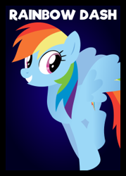 Size: 225x315 | Tagged: safe, artist:wingbeatpony, character:rainbow dash, .svg available, card game, female, one night in ponyville, solo, svg, text, vector