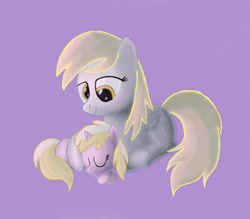 Size: 1548x1355 | Tagged: safe, artist:grennadder, character:derpy hooves, character:dinky hooves, species:pegasus, species:pony, cute, dinkabetes, equestria's best mother, female, headcanon, mare, mother and daughter, sleeping