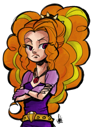 Size: 555x750 | Tagged: safe, artist:theartrix, character:adagio dazzle, my little pony:equestria girls, female, simple background, solo, transparent background