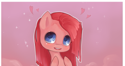 Size: 823x437 | Tagged: safe, artist:misukitty, character:pinkamena diane pie, character:pinkie pie, cropped, cute, cuteamena, female, grotesque source, solo