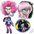 Size: 1500x1500 | Tagged: safe, artist:acesrockz, character:fluttershy, character:pinkie pie, character:rainbow dash, character:twilight sparkle, character:twilight sparkle (alicorn), my little pony:equestria girls, anime, card, clothing, compression shorts, crossover, cute, doodle, duelist, facial expressions, human coloration, it's time to duel, joey wheeler's creepy chin, open mouth, pleated skirt, shorts, skirt, twiabetes, yu-gi-oh!, yu-gi-oh! arc-v