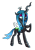 Size: 1887x2713 | Tagged: safe, artist:kas92, character:queen chrysalis, species:changeling, female, lidded eyes, raised hoof, simple background, solo, transparent background