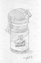 Size: 526x810 | Tagged: safe, artist:wingbeatpony, derpibooru original, character:twilight sparkle, culinary herb, female, grayscale, monochrome, signature, sketch, solo, traditional art