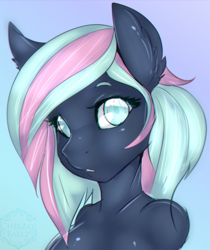 Size: 1076x1280 | Tagged: safe, artist:cheezayballz, oc, oc only, oc:blooming opal, species:anthro, anthro oc, blue eyes, looking at you, solo
