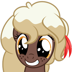Size: 6667x6667 | Tagged: safe, artist:besttubahorse, oc, oc only, oc:sweet mocha, absurd resolution, bust, cute, freckles, simple background, solo, squee, transparent background, vector