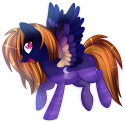 Size: 1500x1476 | Tagged: safe, artist:sugguk, oc, oc only, oc:night's reflection, species:pegasus, species:pony, female, mare, simple background, solo, transparent background