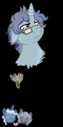 Size: 500x1000 | Tagged: safe, artist:enigmaticfrustration, character:limestone pie, character:pokey pierce, oc, parent:limestone pie, parent:pokey pierce, parents:limepierce, black background, child, cutie mark, female, glasses, heart, limepierce, male, offspring, shipping, simple background, straight