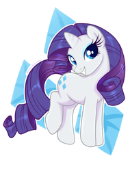 Size: 608x800 | Tagged: safe, artist:onnanoko, character:rarity, cutie mark background, female, simple background, solo, transparent background
