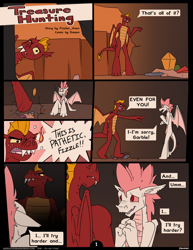 Size: 2550x3300 | Tagged: safe, artist:dmann892, character:fizzle, character:garble, species:dragon, comic:treasure hunting, comic, cover, dialogue, explicit series, saddle up 2: creature comforts, text