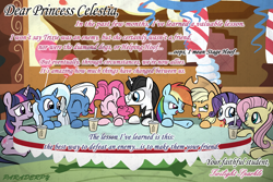 Size: 3000x2000 | Tagged: safe, artist:slitherpon, character:applejack, character:fluttershy, character:pinkie pie, character:rainbow dash, character:rarity, character:trixie, character:twilight sparkle, oc, fanfic
