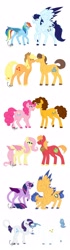 Size: 1024x3657 | Tagged: safe, artist:colourstrike, character:applejack, character:big mcintosh, character:caramel, character:cheese sandwich, character:fancypants, character:flash sentry, character:fluttershy, character:pinkie pie, character:rainbow dash, character:rarity, character:soarin', character:twilight sparkle, character:twilight sparkle (alicorn), species:alicorn, species:classical unicorn, species:pony, ship:carajack, ship:cheesepie, ship:flashlight, ship:fluttermac, ship:raripants, ship:soarindash, blushing, boop, bowing, chest fluff, cloven hooves, colored wings, colored wingtips, floppy ears, hoof kissing, leonine tail, male, mane six, noseboop, shipping, signature, simple background, straight, tail feathers, unshorn fetlocks, white background