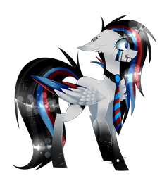 Size: 2120x2308 | Tagged: safe, artist:huirou, oc, oc only, oc:huirou lazuli, species:pegasus, species:pony, colored wings, crying, high res, multicolored wings, raised hoof, solo