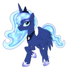 Size: 3006x3132 | Tagged: safe, artist:kas92, character:princess luna, species:alicorn, species:pony, female, simple background, solo, transparent background, vector