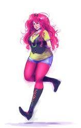 Size: 475x750 | Tagged: safe, artist:glasmond, character:pinkie pie, ask, ask human pinkie pie, humanized