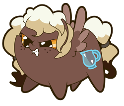 Size: 5096x4347 | Tagged: safe, artist:coggler, artist:frog&cog, artist:gopherfrog, oc, oc only, oc:sweet mocha, species:pegasus, species:pony, chubbie, absurd resolution, angry, cute, freckles, scrunchy face, simple background, solo, transparent background