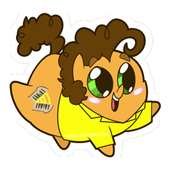 Size: 600x590 | Tagged: safe, artist:coggler, artist:frog&cog, artist:gopherfrog, character:cheese sandwich, chubbie, blushing, male, open mouth, simple background, solo, transparent background