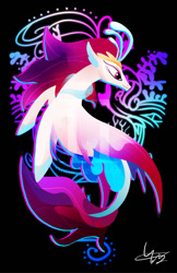 Size: 800x1233 | Tagged: safe, artist:ii-art, character:queen novo, species:pony, species:seapony (g4), my little pony: the movie (2017), female, shirt design, solo, watermark