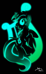 Size: 800x1284 | Tagged: safe, artist:ii-art, character:lyra heartstrings, cutie mark background, female, monochrome, open mouth, solo