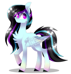 Size: 2065x2153 | Tagged: safe, artist:huirou, oc, oc only, oc:rosalina skies, species:pegasus, species:pony, chest fluff, female, mare, raised hoof, solo