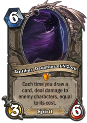 Size: 400x569 | Tagged: safe, artist:rain-gear, edit, character:tantabus, card, crossover, hearthstone, legendary, solo, spirit, trading card, trading card edit, trading card game, warcraft