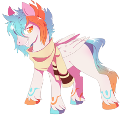 Size: 1035x983 | Tagged: safe, artist:sorasku, oc, oc only, species:pegasus, species:pony, clothing, cute, male, scarf, simple background, solo, stallion, transparent background