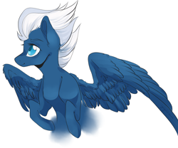 Size: 1200x1000 | Tagged: safe, artist:yuyusunshine, character:night glider, species:pegasus, species:pony, g4, 30 minute art challenge, colored pupils, cute, female, glideabetes, mare, profile, simple background, solo, spread wings, white background, wings