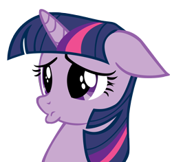 Size: 5000x4726 | Tagged: safe, artist:somepony, character:twilight sparkle, absurd resolution, duckface, simple background, transparent background, vector
