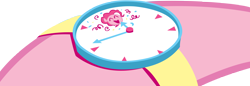 Size: 5000x1712 | Tagged: safe, artist:somepony, character:pinkie pie, simple background, transparent background, vector, watch