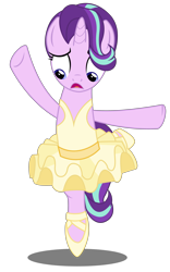 Size: 3100x4960 | Tagged: safe, artist:lifes-remedy, character:starlight glimmer, species:pony, species:unicorn, episode:a royal problem, g4, my little pony: friendship is magic, absurd resolution, ballerina, clothing, female, glimmerina, mare, simple background, solo, transparent background, vector
