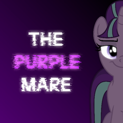 Size: 500x500 | Tagged: safe, artist:aaronmk, artist:westrail642fan, character:starlight glimmer, text, the purple mare