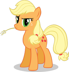 Size: 3013x3120 | Tagged: safe, artist:doctor-g, character:applejack, g1, female, g1 to g4, generation leap, simple background, solo, transparent background, vector