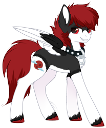 Size: 1173x1414 | Tagged: safe, artist:doekitty, oc, oc only, oc:umbra moon, species:pony, commission, hybrid, signature, simple background, solo, transparent background, werewolf