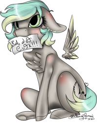 Size: 494x625 | Tagged: safe, artist:ohflaming-rainbow, oc, oc only, oc:freiheit, species:pegasus, species:pony, female, floating wings, i'm not cute, mare, simple background, sitting, solo, transparent background